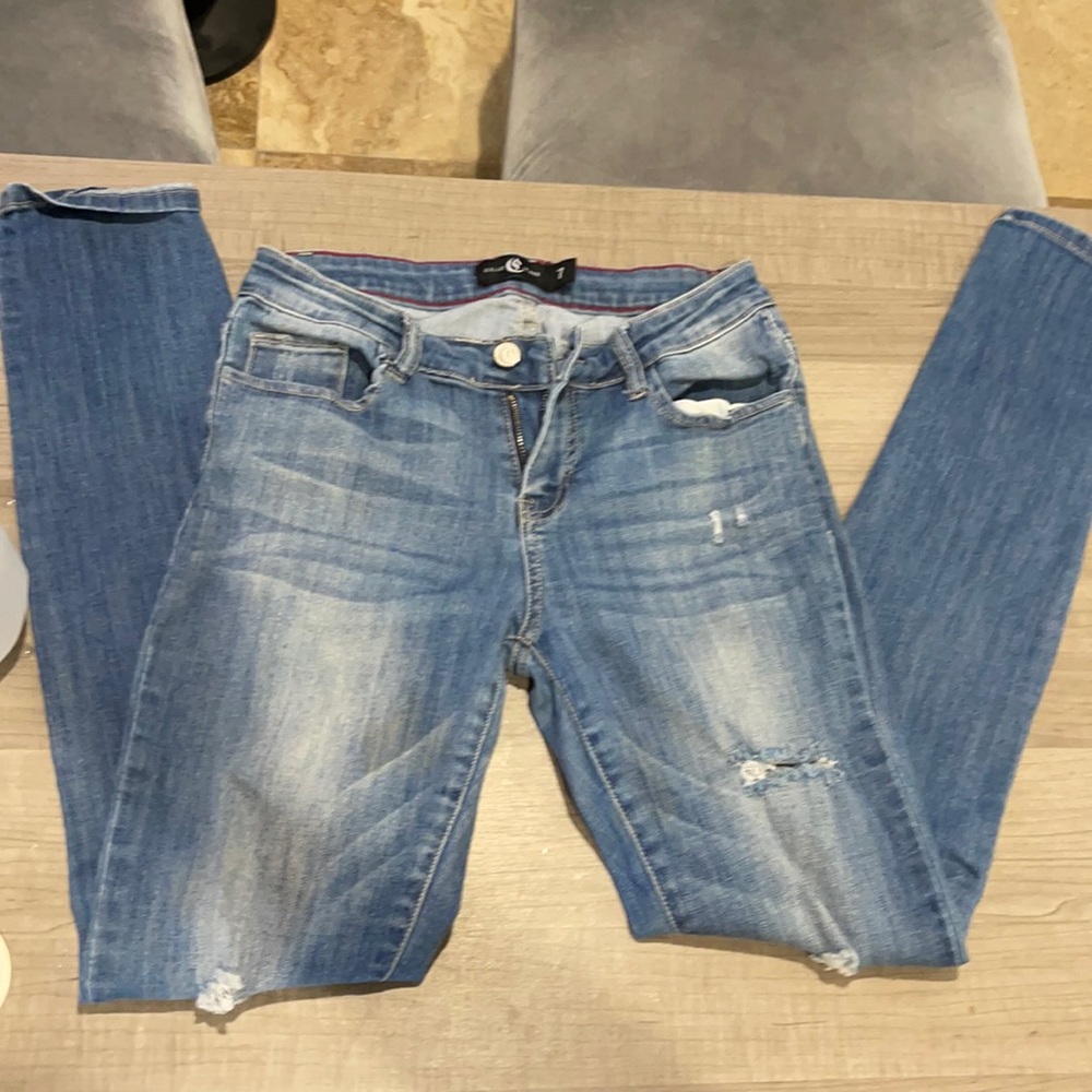 Skinny ripped jeans size 7